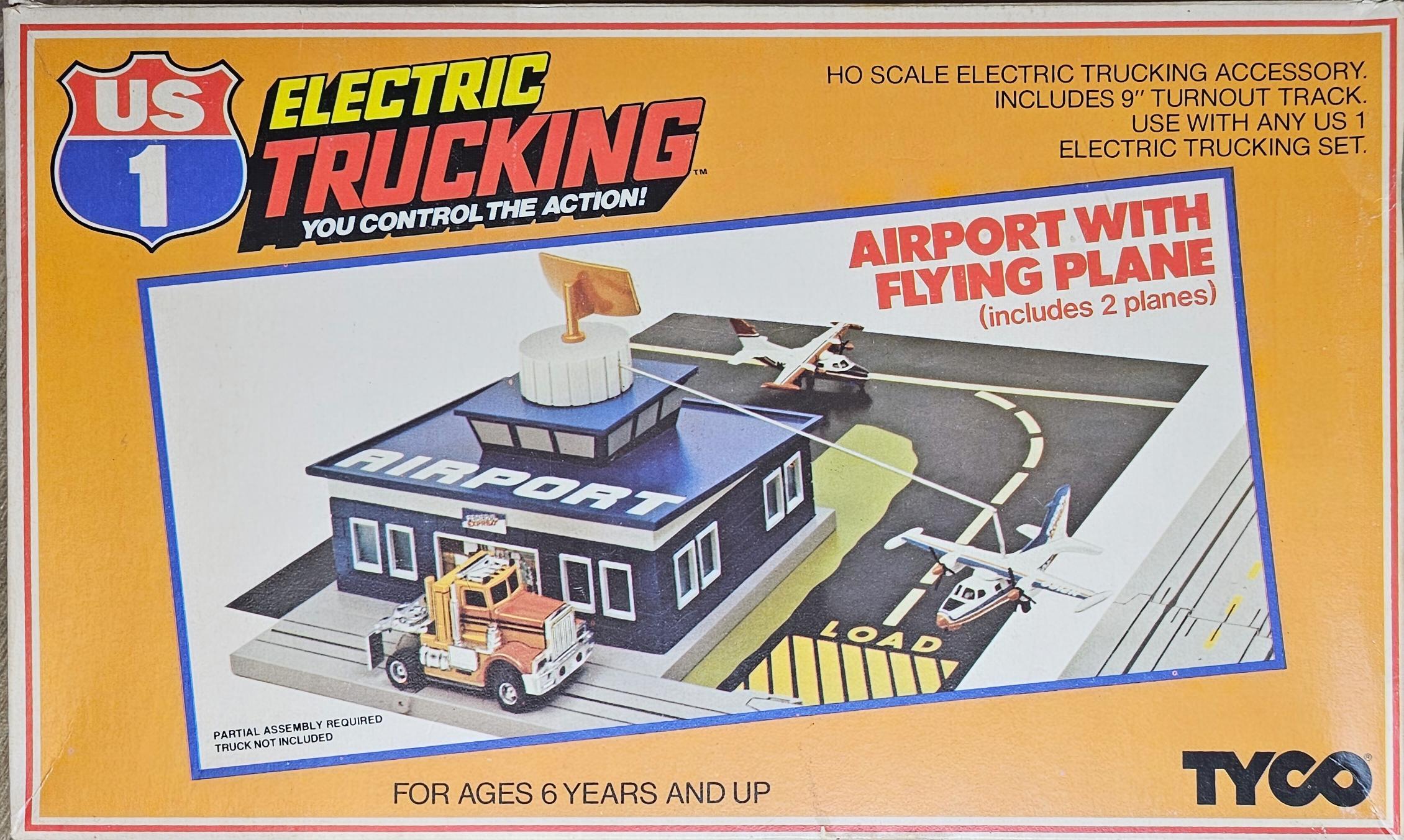 Airport with Flying Plane No. 3435